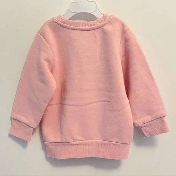Disney Princess Cinderella Belle Jasmine Toddler Girls Sweatshirt Pink Size 2T - Picture 3 of 4